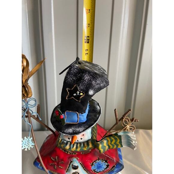 Snowman candle holder - Picture 6 of 6